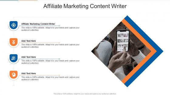 Affiliate Marketing Content Writer In Powerpoint And Google Slides Cpb