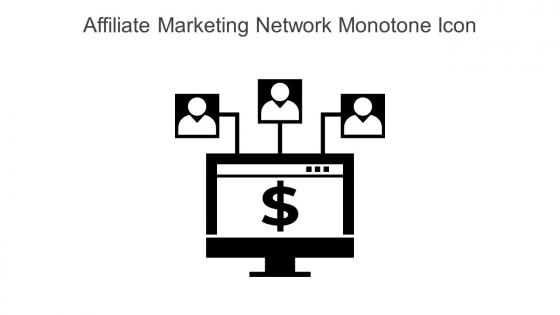 Affiliate Marketing Network Monotone Icon In Powerpoint Pptx Png And Editable Eps Format