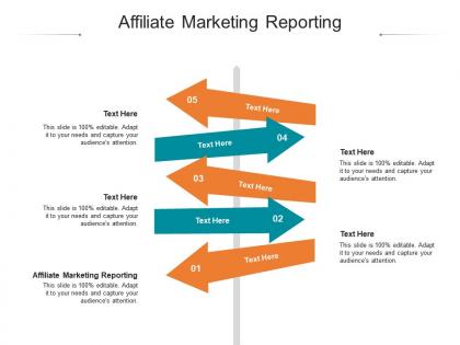 Affiliate marketing reporting ppt powerpoint presentation infographic template example file cpb
