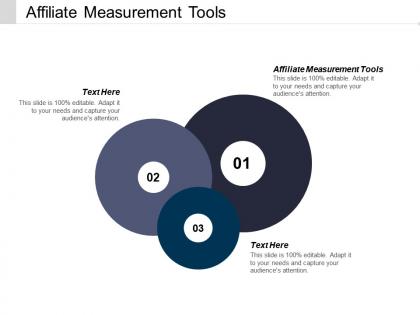 Affiliate measurement tools ppt powerpoint presentation file layouts cpb