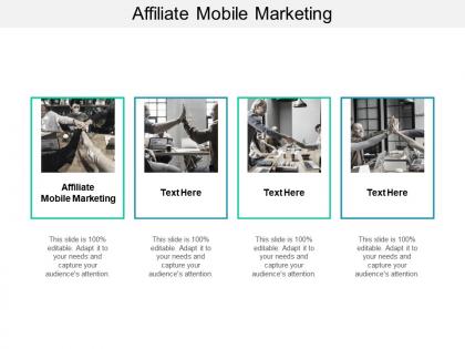Affiliate mobile marketing ppt powerpoint presentation file diagrams cpb