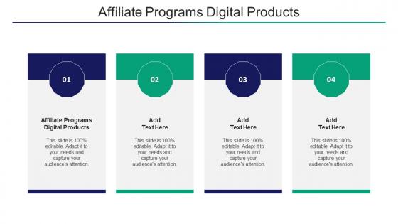 Affiliate Programs Digital Products Ppt Powerpoint Presentation Infographics Cpb