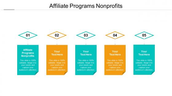 Affiliate programs nonprofits ppt powerpoint presentation infographic template icons cpb