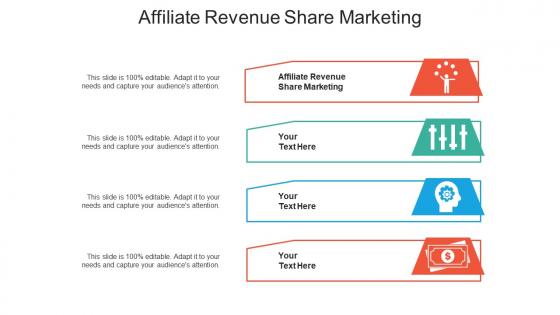 Affiliate revenue share marketing ppt powerpoint presentation ideas maker cpb