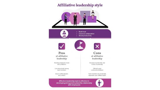 Affiliative Leadership Style Advantages And Disadvantages