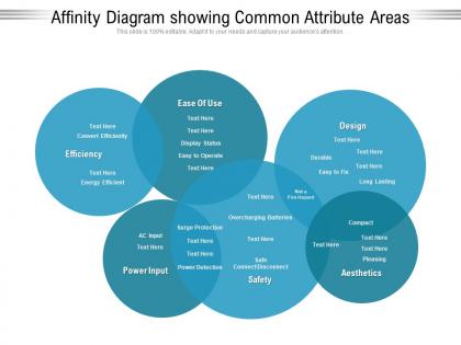 Affinity diagram showing common attribute areas