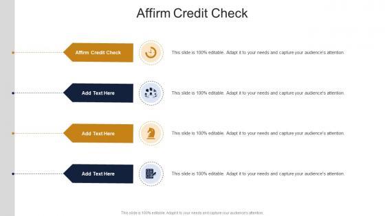 Affirm Credit Check In PowerPoint And Google Slides Cpb