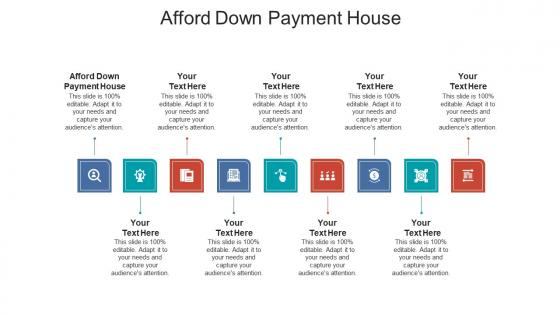 Afford down payment house ppt powerpoint presentation outline images cpb
