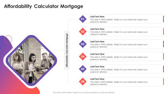Affordability Calculator Mortgage In Powerpoint And Google Slides Cpb