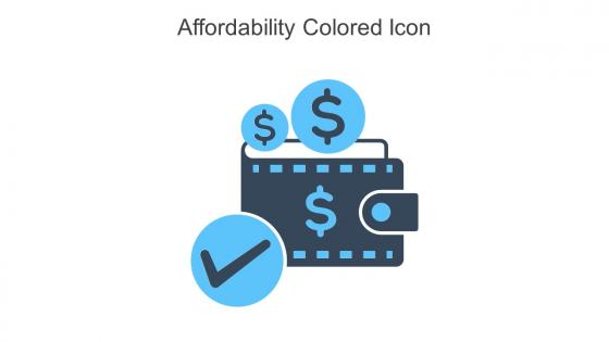 Affordability Colored Icon In Powerpoint Pptx Png And Editable Eps Format