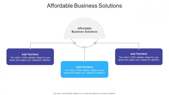 Affordable Business Solutions In Powerpoint And Google Slides Cpb