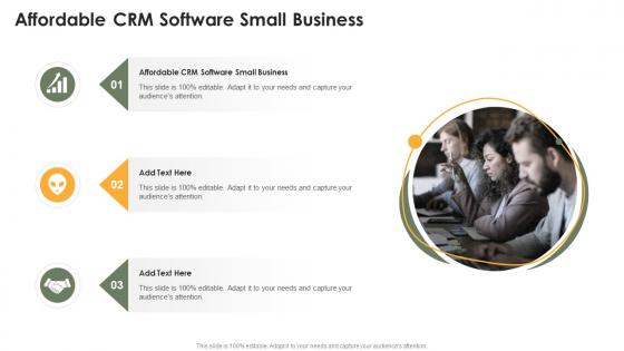 Affordable CRM Software Small Business In Powerpoint And Google Slides Cpb
