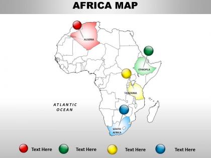 Africa continents powerpoint map 1114