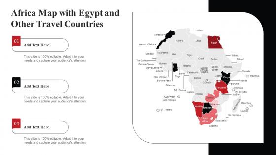 Africa Map With Egypt And Other Travel Countries