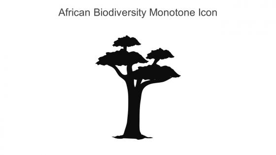 African Biodiversity Monotone Icon In Powerpoint Pptx Png And Editable Eps Format