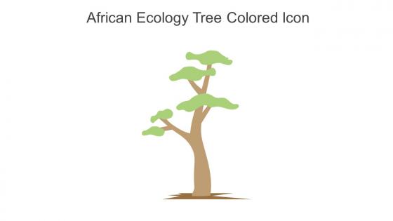 African Ecology Tree Colored Icon In Powerpoint Pptx Png And Editable Eps Format