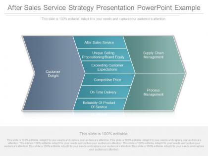 After sales service strategy presentation powerpoint example