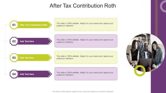 After Tax Contribution Roth In Powerpoint And Google Slides Cpb