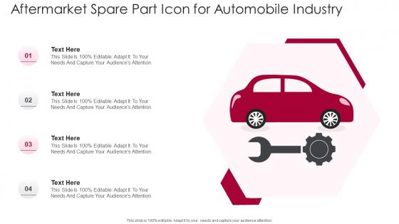 Aftermarket Spare Part Icon For Automobile Industry