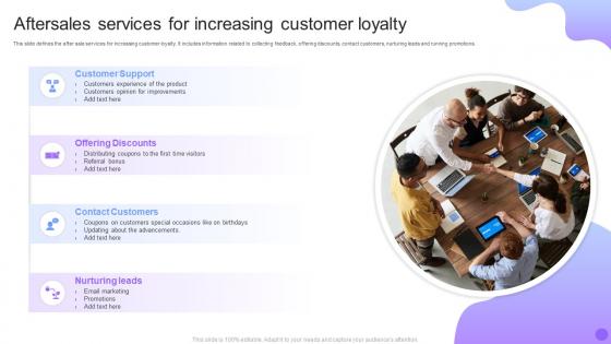 Aftersales Services For Increasing Customer Loyalty