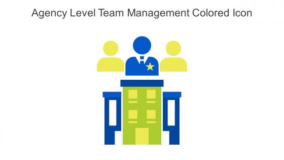 Agency Level Team Management Colored Icon In Powerpoint Pptx Png And Editable Eps Format