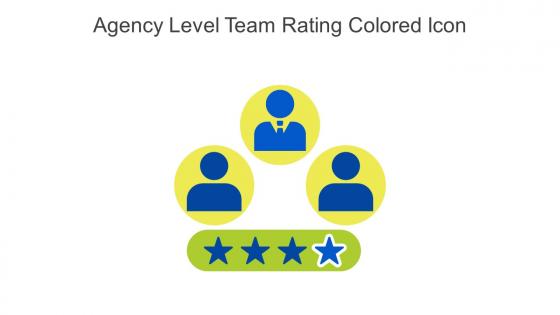 Agency Level Team Rating Colored Icon In Powerpoint Pptx Png And Editable Eps Format