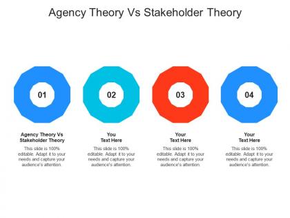 Agency theory vs stakeholder theory ppt powerpoint presentation inspiration elements cpb