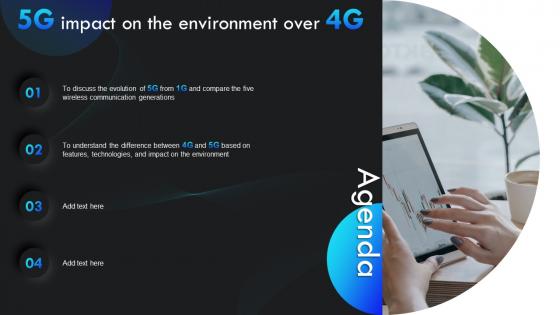 Agenda 5g Impact On The Environment Over 4g Ppt Slides Infographic Template