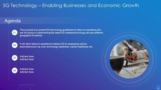 Agenda 5G Technology Enabling Businesses And Economic Growth