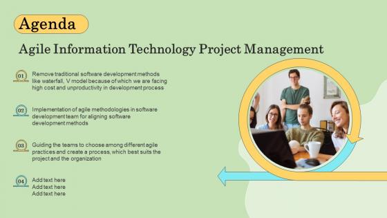 Agenda Agile Information Technology Project Management