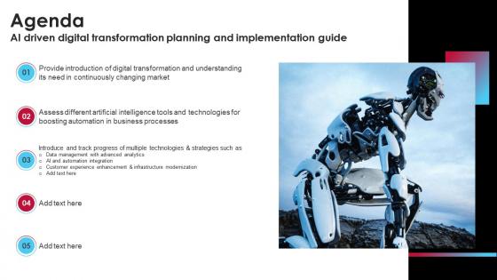 Agenda Ai Driven Digital Transformation Planning And Implementation Guide DT SS