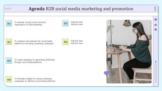 Agenda B2b Social Media Marketing And Promotion B2b Social Media Marketing And Promotion
