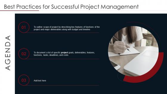 Agenda Best Practices For Successful Project Management