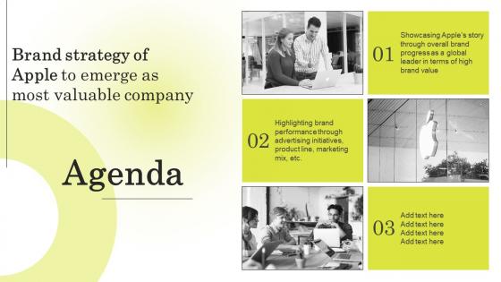 Agenda Brand Strategy Of Apple To Emerge As Most Valuable Company Branding SS V