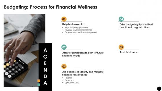 Agenda Budgeting Process For Financial Wellness Fin SS