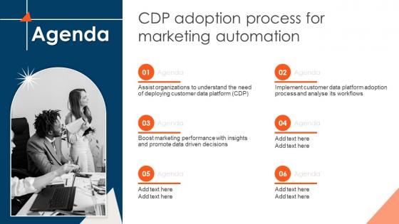 Agenda CDP Adoption Process For Marketing Automation MKT SS V