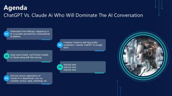 Agenda ChatGPT Vs Claude AI Who Will Dominate The AI Conversation AI SS V