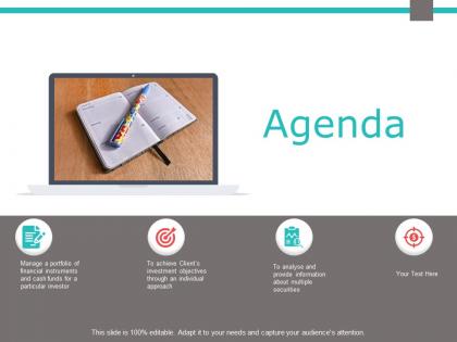 Agenda checklist data analysis f684 ppt powerpoint presentation outline outfit