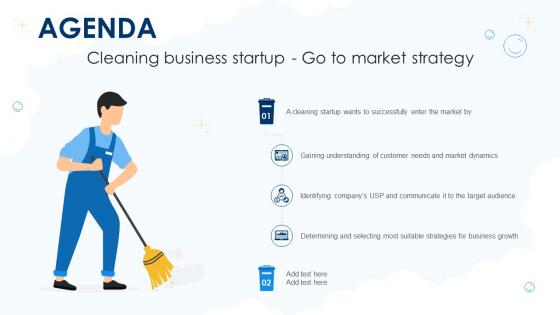 Agenda Cleaning Business Startup Go To Market Strategy GTM SS