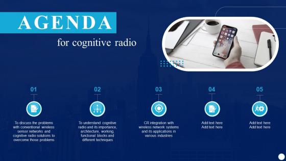 Agenda Cognitive Radio IT Ppt Powerpoint Presentation Styles Background Images