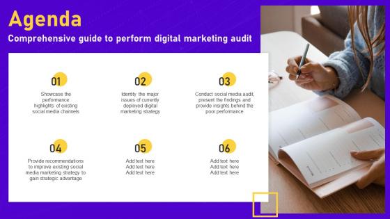 Agenda Comprehensive Guide To Perform Digital Marketing Audit