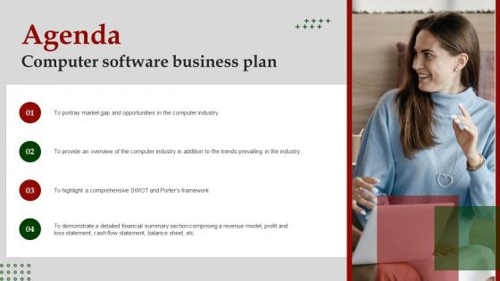 Agenda Computer Software Business Plan BP SS