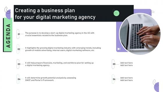 Agenda Creating A Business Plan For Your Digital Marketing Agency BP SS