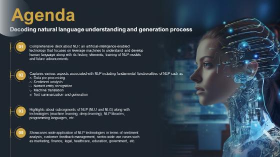 Agenda Decoding Natural Language Understanding And Generation Process AI SS V