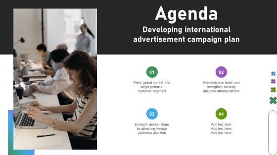 Agenda developing international advertisement MKT SS V