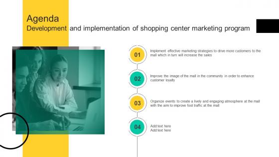 Agenda Development And Implementation Of Shopping Center Marketing Program MKT SS V