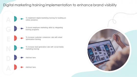 Agenda Digital Marketing Training Implementation To Enhance Brand Visibility DTE SS