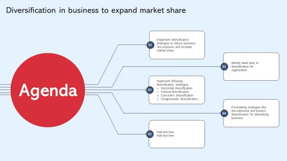 Agenda Diversification In Business To Expand Market Share Strategy SS V