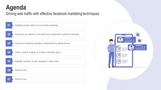 Agenda Driving Web Traffic With Effective Facebook Marketing Techniques Strategy SS V
