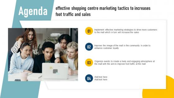 Agenda Effective Shopping Centre Marketing Tactics To Increases Foot Traffic And Sales MKT SS V